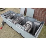 Blower zijkanaalventilator, set 3x 3 KW 3fase 400volt IE3, Used.